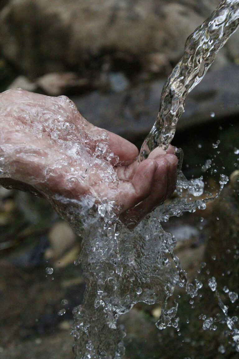 Hydration - Hand Catching Water